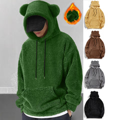 Men’s Casual Sweater Jacket – Cool Fashion Coral Fleece Pullover for Everyday Wear
