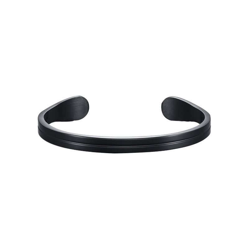 Men’s Fashion Trendy Titanium Steel Bracelet – Modern Durable Jewelry