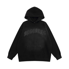 Gothic Letter Printed Hoodie For Men