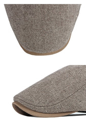 Men’s Retro Cotton Beret Hat – Casual Literary Style Cap