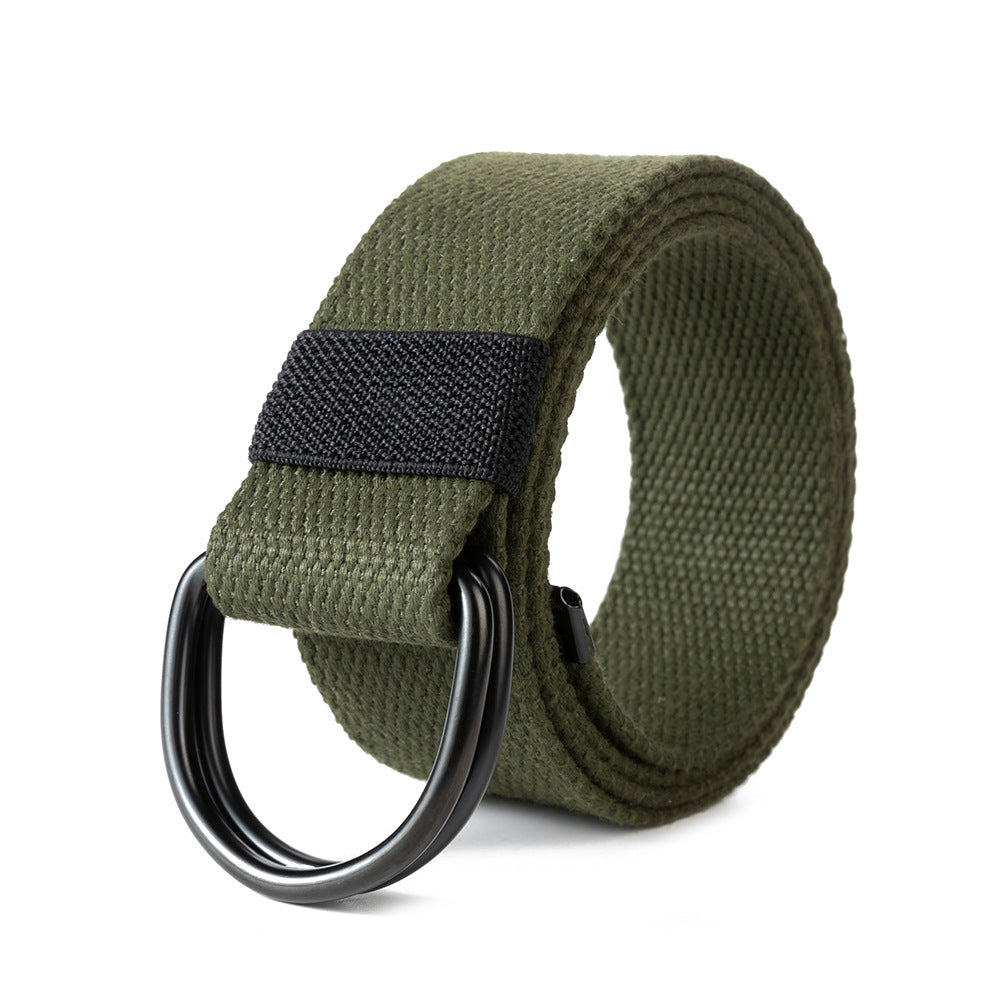 Double Ring Buckle Belt For Men