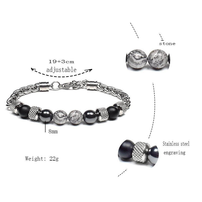 Men’s New Design Stainless Steel Bracelet – Modern Masculine Fashion Jewelry