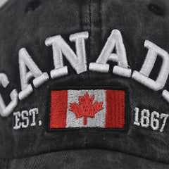 Canadian Flag Cotton Baseball Cap – Unisex Outdoor Sports Hat