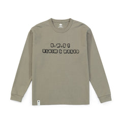 Men's Long Sleeve T-shirt With Three Needles Print