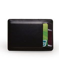 Flip PU Magic Business Card Holder Wallet For Men