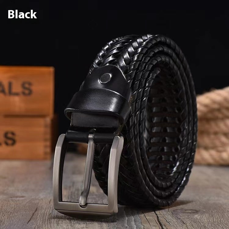 Leather Pin Buckle Handmade Pant Trendy Casual Belt