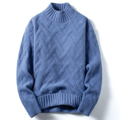 Men's Half Turtleneck Loose Knit Sweater