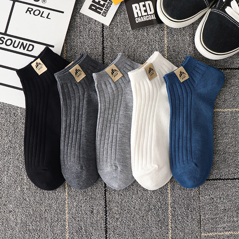 Summer Thin And All-Matching Socks Polyester Cotton Low Top