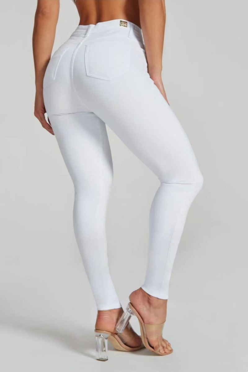 Ankle-Tied Slim Fit Jeans