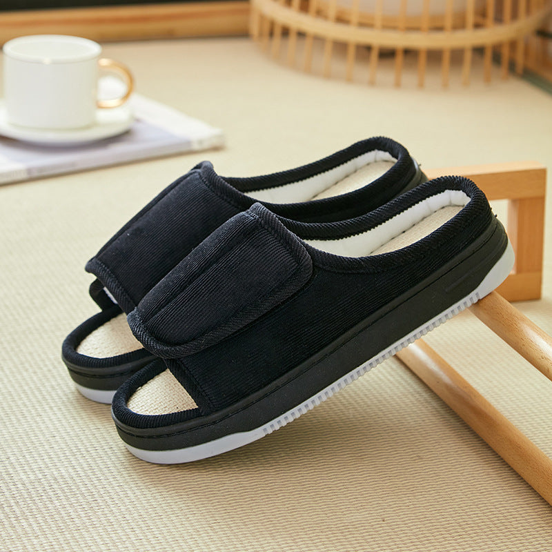 Men’s Orthopedic Slippers – Adjustable Shoes for Swollen Feet & High Instep